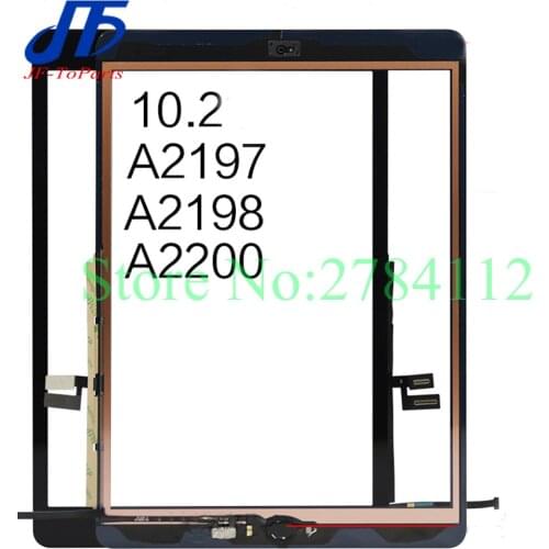 10Pcs Replacement For iPad 7 10.2 7th Gen A2197 A2198 A2200 For ipad7 8th Touch Screen Digitizer Outer Glass Panel with Adhesive