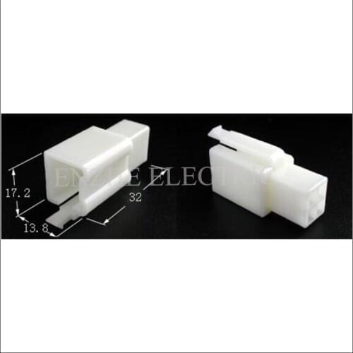 100set car wire connector male cable connector male terminal 4 pin connector Plugs ABS sockets seal DJ7041A-2.8-11