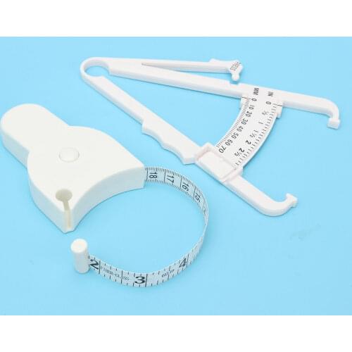 2PCS Portable PVC Body Fat Caliper Mass Monitors Measuring Tape Tester Fitness Lose Weight Fitness Rack Equipment