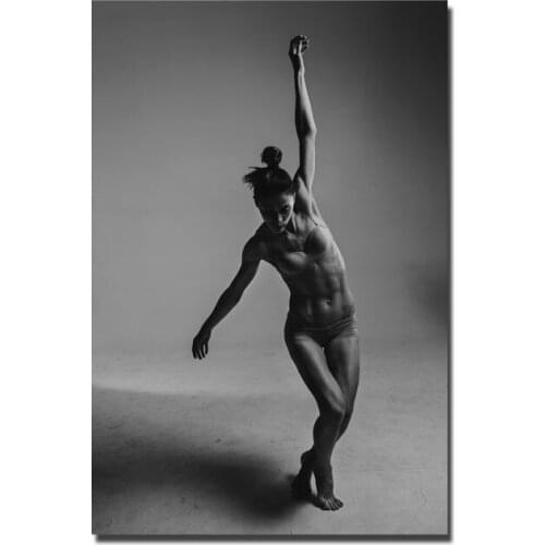 Abstract Wall Art Painting Black and White Nirdic Poster Beauty Sport Woeme Wall Pictures for Living Room Bedroom Fitness Prints