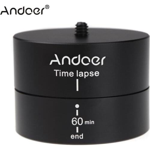 Andoer 360 Degrees Panning Rotating Time Lapse Stabilizer Tripod Adapter for Gopro DSLR