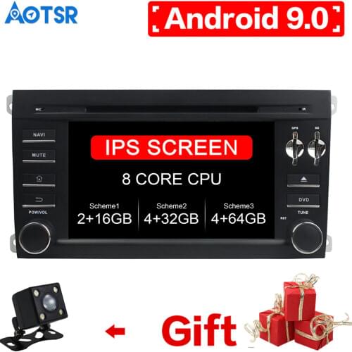 Android 9.0 DSP Car DVD Player GPS navigation For Porsche Cayenne 2003-2010 head unit multimedia radio tape recorder auto stereo