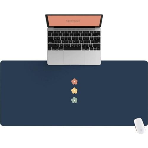 XXL Office Computer Desk Mat Table Keyboard Big Mouse Pad Indigo Flowers Laptop Cushion Desk Non-slip Mat Gamer Mousepad Mat