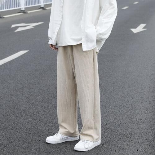 Nice Spring Summer Wide-leg Pants Mens Fashion Casual Harem Pants Men Streetwear Loose Hip-hop Straight-leg Pants Mens Trousers