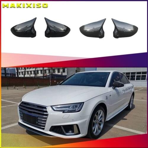 Carbon Fiber Car Rearview Mirror Covers for AUDI A4 S4 B9 A5 S5 Avant Allroad Quattro 2017-2019