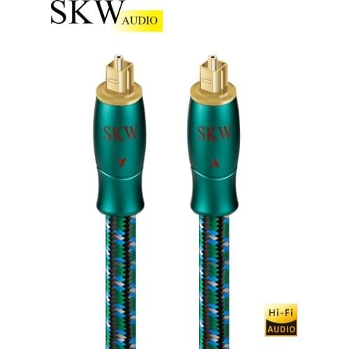 SKW 5.1 Digital Optical Fiber SPDIF Audio Cable Toslink To Toslink For CD DVD Player Amplifier Soundbar TV Box DVD CD Computer