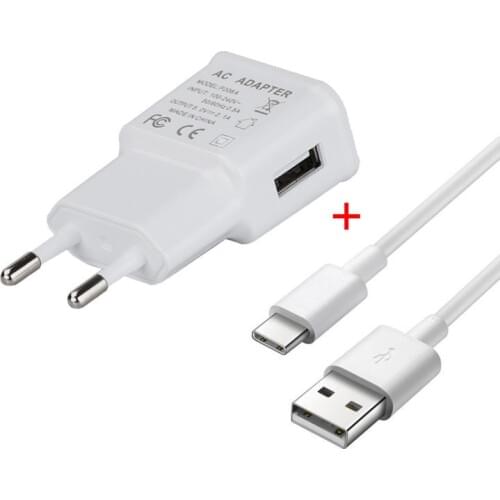 Travel Wall Charger Adapter For Cubot A5/Quest/King Kong 3/Power/Note Plus Doogee Y7 Plus/Mix 2/S80/S80 Lite Type-C USB Cable