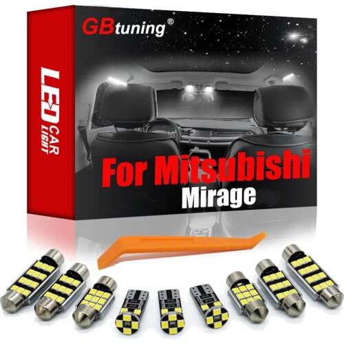 GBtuning Canbus LED Interior Light For Mitsubishi Mirage 1989-2019 2020 Car Trunk Auto Dome Reading Room Bulb Lamp Accessories