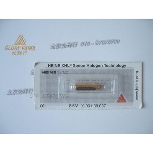 HEINE XHL #037 2.5V xenon halogen technology,X-001.88.037,otoscope,tongue blade holder,ENT HNO instruments,X-01.88.037 bulb
