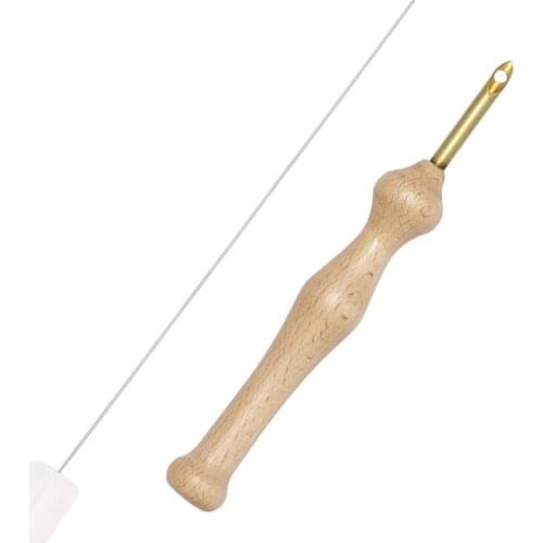 Wooden Handle Embroidery Punch Needle Russian Embroidery Cross Stitch Tools