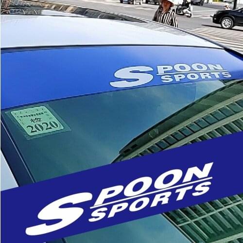 GK5 JDM Spoon Sports Auto Front Windshied Sticker Decal