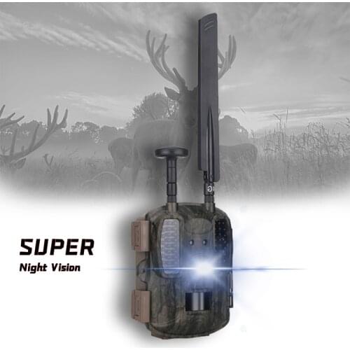 Hunting Camera 4G Network With GPS 12MP Wild Animal Detector Trail Camera 1080P 0.3S Night Vision