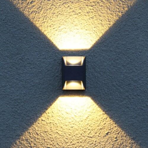 Outdoor waterproof LED wall lamp modern Simplicity Exterior wall villa courtyard wall sconces corridor aisle 6W lighting fixture