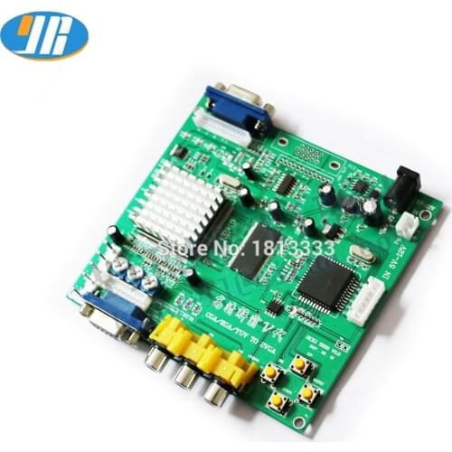 Arcade Game PCB RGB/CGA/EGA/YUV VGA HD CGA To VGA Video Converter Board CRT To VGA For Slot Game board