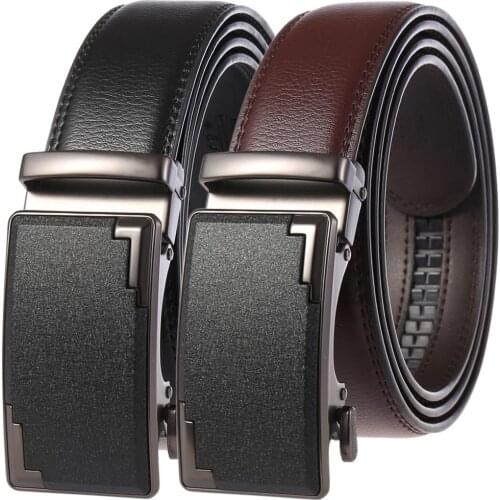 Famous 2019 New Mens Belt Brand Designer Belt Men Top Sale Ceinture Cow Leather Strap Automatic Buckle Mens Belt