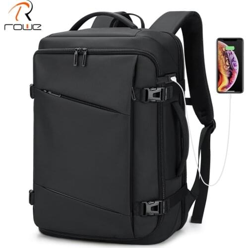 Rowe 17 Inch Laptop Backpack Male Business Travel Backpack Bag Waterproof USB Charging Multifunction Men Backpacks 2021 New