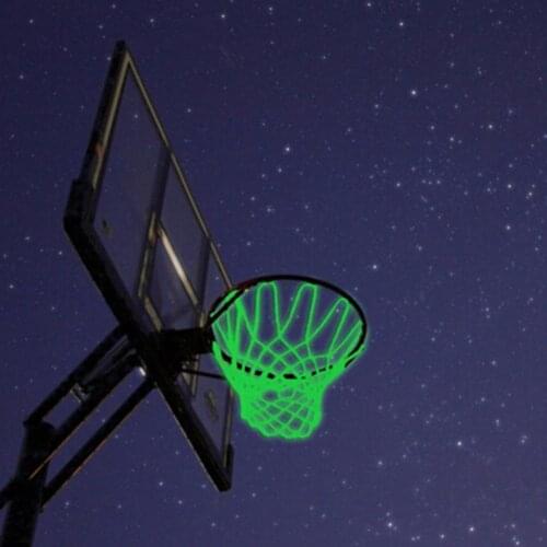 Kids Braided Nylon Glowing Luminous Basketball Net Training Sports Supplies Basketball Net