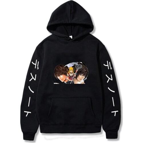 Fashion Death Note Sweatshirt Women Men Cotton Hoodies Harajuku Hoodie Streetwears Casual Comfortable Plus Size Clothes