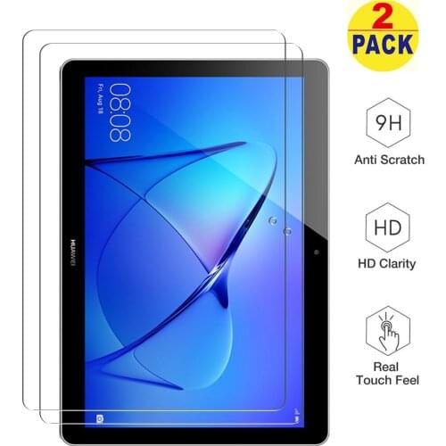 For Huawei MediaPad T3 10 Screen Protector, High Definition Quality Tempered Glass 9H Hardness Film