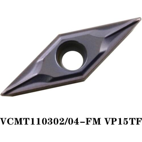 100% Original VCMT VCMT110302 FM VP15TF VCMT110304 FM 110302 10pcs Carbide Insert 110304 CNC lathe Insertion Imported From Japan