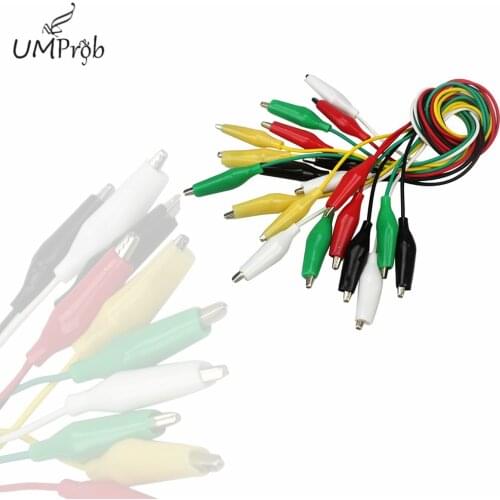 5 Colors Length Double-ended Alligator Clips Jumper Wire Mini Test Clips DIY Test Cable Test Folder Test Hook Clip