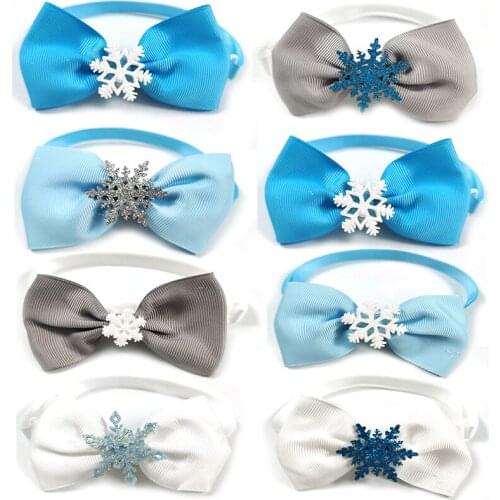 50/100pcs Winter Dog Accessories Pet Dog Bow Tie Small Dog Bowties Nektie Pet Dog Grooming Accessories Small Middle Dog Products