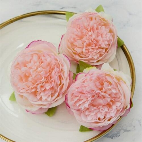 7Pcs Simulation Peony Head Silk Flowers Wedding Background Flower Wall Arrangement DIY Wreath Bouquet Home Decor Peony flowers