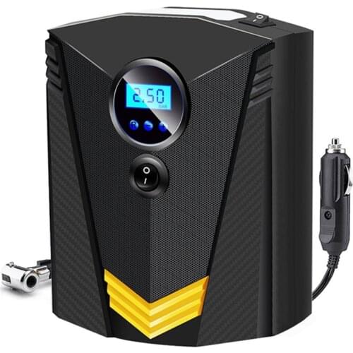 12V Automatic Car Air Pump 150PSI Digital Display Electric Tire Inflator Portable With LED Light for Bicycles Motorcycles RV ATV