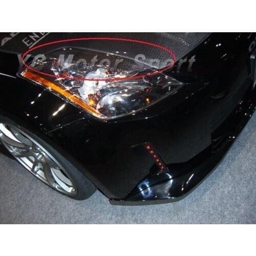 Car Accessories Carbon Fiber Eyelid 2pcs Fit For 2002-2008 Nissan 350Z Z33 Headlight Eye Lid Car-styling