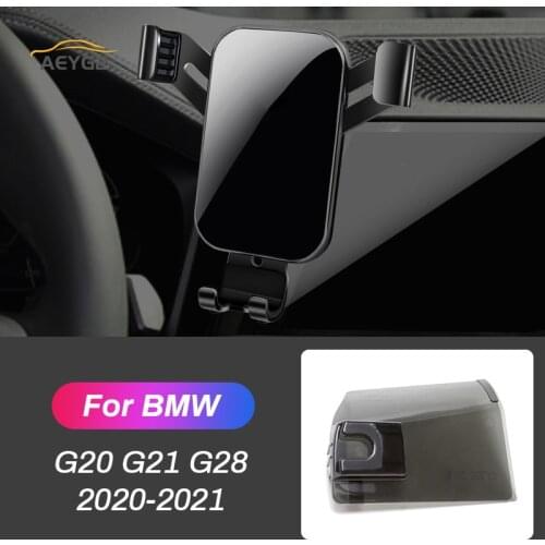 Car Mobile Phone Holder For BMW G20 G21 G28 3 Series 325 2020 2021 Gravity Bracket Auto Air Vent Mount Clip GPS Navigation Stand