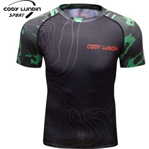Cody Lundin 2021 New Design Full Digital Print T-shirt Sport Rashguard Jogging Tight