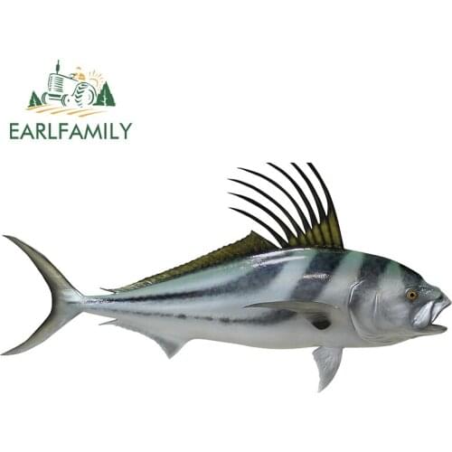 EARLFAMILY 13cm x 6.6cm for RoosterFish Vinyl Car Stickers Funny Decal Graffiti Motorcycle Surfboard Sticker Scratch-Proof Decor