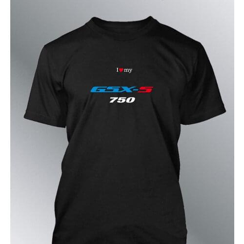 Tee Shirt Personnalise GSXS 750 S M L XL XXL Homme Col Rond Moto GSX-S