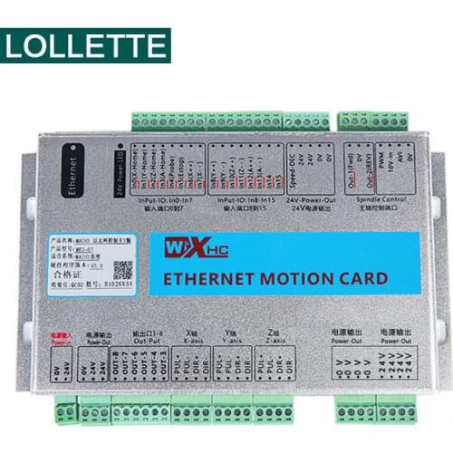 XHC Ethernet 3/4/6 Axis MACH3 CNC Motion Control Card Frequency 2000KHZ Controller Breakout Board For Stepper Motor/Servo Motor