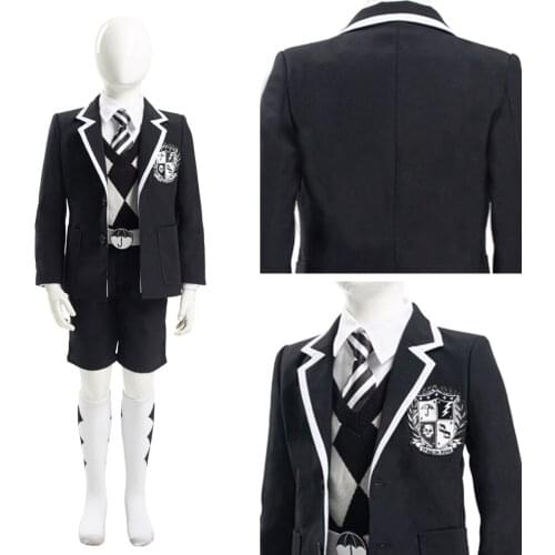 The Umbrella Academy Cosplay Number Five Cosplay Costume School Uniform Suits Outfits Halloween Carnival Kids Children Clothing