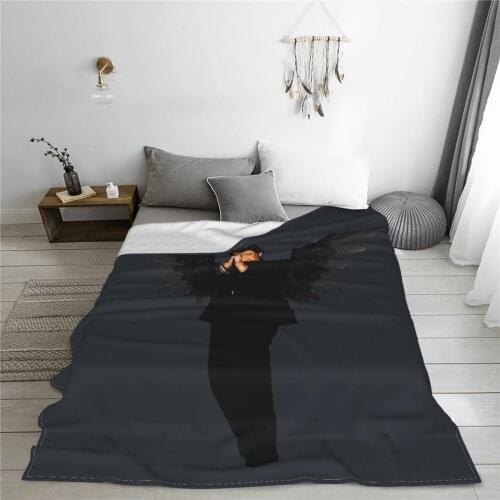 Soft warm flannel Johnny And Hallyday blanket Singer blankets for Sofa Sherpa Fleece Bedspread Wrap