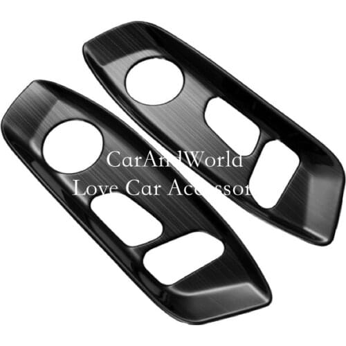 Stainless Steel Sticker For VW Volkswagen Teramont Atlas 2017-2019 Interior Seat Switch Button Cover Frame Trims Car Accessories