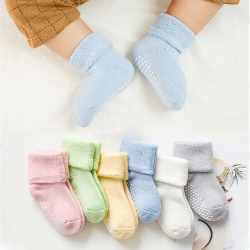 Baby Socks New Lovely Soft Newborn Toddler Infant Kids Girls Boys Non Slip Socks 0~3Y Fashion