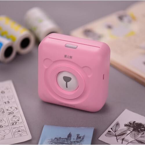 PeriPage Mini Pocket Printer Portable A8/A6 Wireless BT Thermal Printer Power Bank Function Clip Design Receipt Printer for iOS