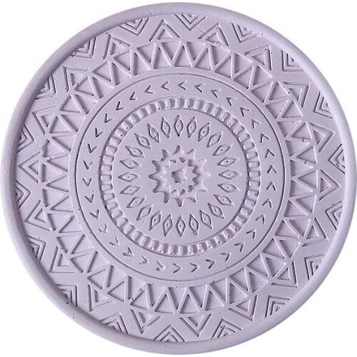 Practical bowl mat Absorbent Drink Coasters Colourful Diatomite Round Cup Mat Heat Proof Protecting Table Decoration Accessories