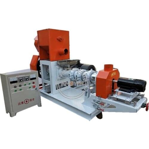 Easy to operate200-300kg/h dog cat bird fish floating feed pellet extruder meal making machine