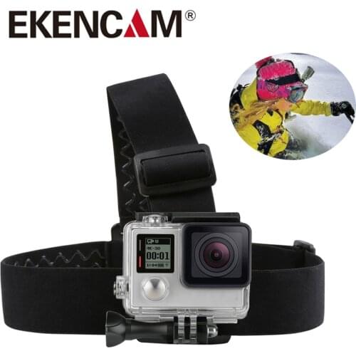 EKENCAM Head Strap Mount Belt for INSTA360 OneR OneX2 GoPro Max 9 8 7 Xiao Yi 4K SJCAM SJ4000 Sports Action Camera Accessories