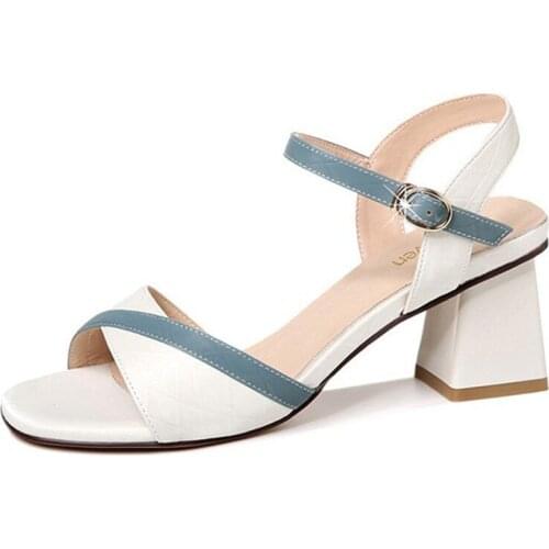 Woman Sandals Shoes Summer Style Wedges Pumps High Heels Peep Toe Buckle Strap Fashion Gladiator Breathable Comfortable
