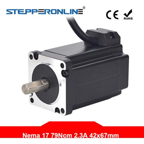 Nema17 Stepper Motor 1.8deg 79Ncm(111.896oz.in) 42 Motor 2.3A 42x42x67mm Nema 17 Step Motor 4-lead for CNC 3D Printer