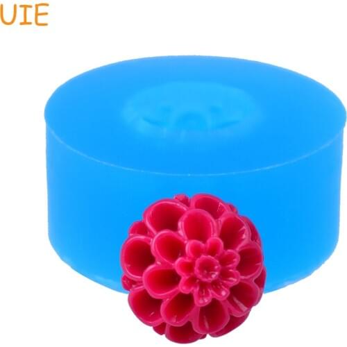 HYL274U 12.2mm Flower Silicone Mold - Cupcake Topper, Miniature Food, Sugarcraft, Fondant, Resin Jewelry, Candy, Gum Paste