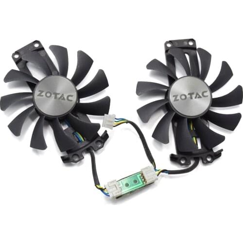 75mm GA91S2H GA81S2U Apistek 12V 0.38A 4Pin Cooler Fans For ZOTAC GTX960 GTX 960 4G PCI-EDC Graphic Video Card Fan