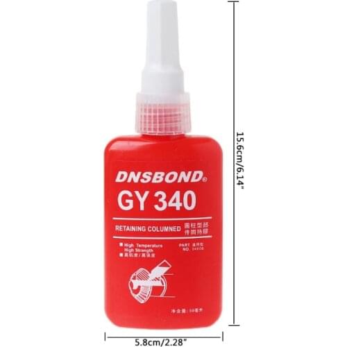 Screw Glue GY340 High Strength Thread Sealant Quick Drying Solid Seal Lock K5DB
