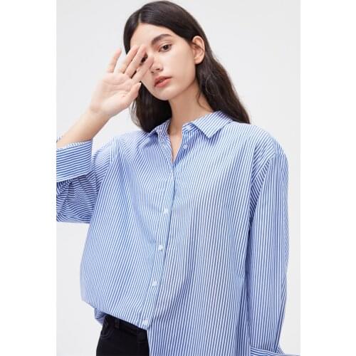 2021 Fashion Women Button Down Shirts Large Size Long Sleeve Tops V Neck Casual Work Blouse Loose Oversize Blusas Female Top