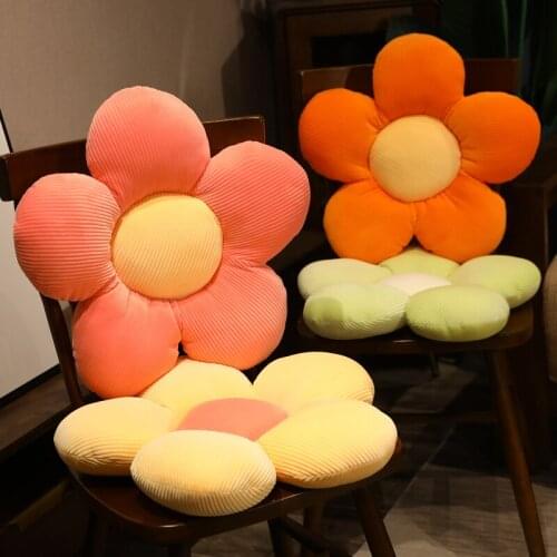 1PCS 4 Sizes Soft plush plant pillow Seat Cushion Stuffed Plush Sofa Indoor Floor Home Chair Decor Winter Children Girls Gift