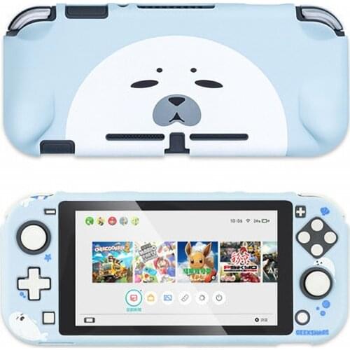 1PC Game Console Protective Case, Slim Shock-Absorption Anti-Scratch Cover, Cute Cartoon Animal Shell